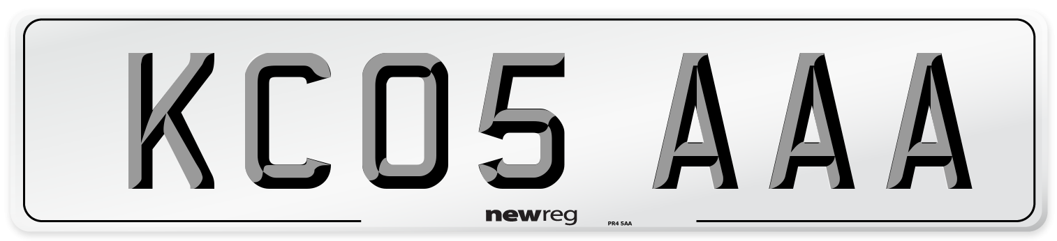 KC05 AAA Number Plate from New Reg